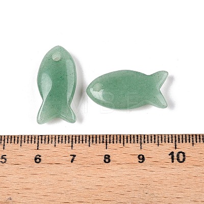 Natural Green Aventurine Pendants G-N342-106L-1