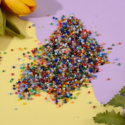 160G 8 Style Glass Seed Beads SEED-SZ0001-009-1