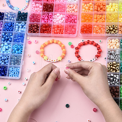 3 Boxs DIY Acrylic Beads Bracelets Making Kits DIY-YW0013-04-1