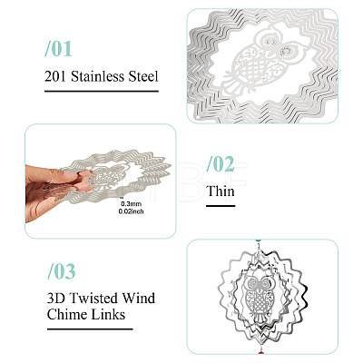 201 Stainless Steel Connector Charms/Links STAS-TA0005-97-1