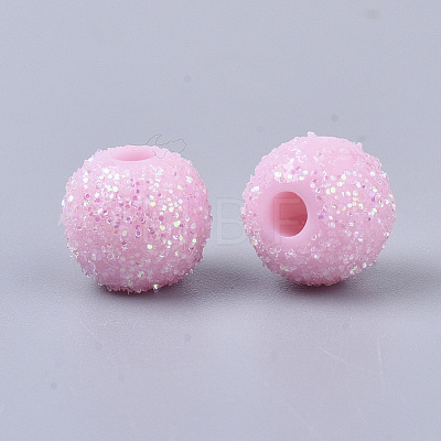 Opaque Acrylic Beads MACR-T033-01B-1