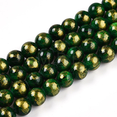 Natural Mashan Jade Beads Strands G-A255-A01-02K-1