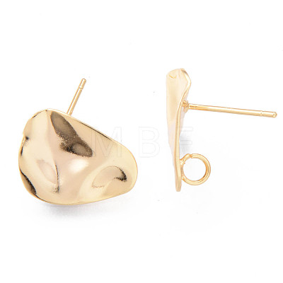 Brass Stud Earrings Findings X-KK-R116-017-NF-1
