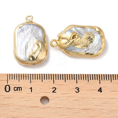 Natural Baroque Keshi Pearl Pendants PEAR-M012-01G-1
