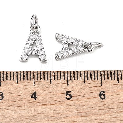 SHEGRACE Brass Micro Pave Clear Cubic Zirconia Pendants XGRQ29980-394P-A-1