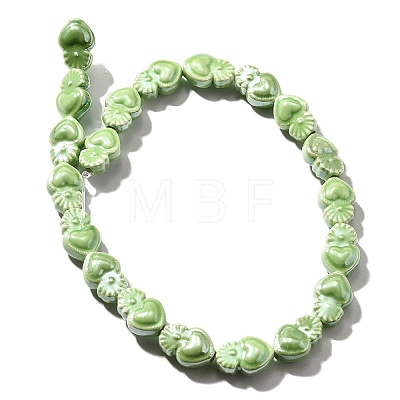 Handmade Porcelain Beads Strands PORC-I028-01M-1