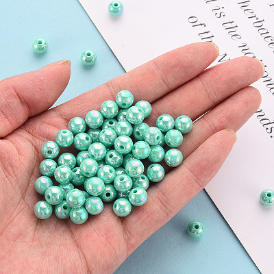 Opaque Acrylic Beads X-MACR-S370-D8mm-S035-1