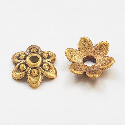 Tibetan Style Bead Caps GLF0626Y-NF-1