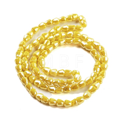 Electroplate Glass Beads Strands EGLA-D030-P4mm-B01-1