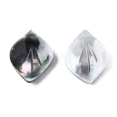 Natural Black Lip Shell Pendants SSHEL-S258-101A-1