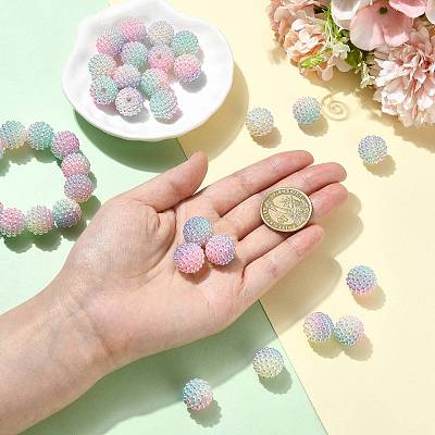 40Pcs Imitation Pearl Acrylic Beads OACR-FS0002-89A-11-1