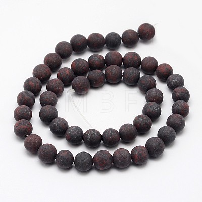 Natural Brecciated Jasper Beads Strands G-D690-6mm-1