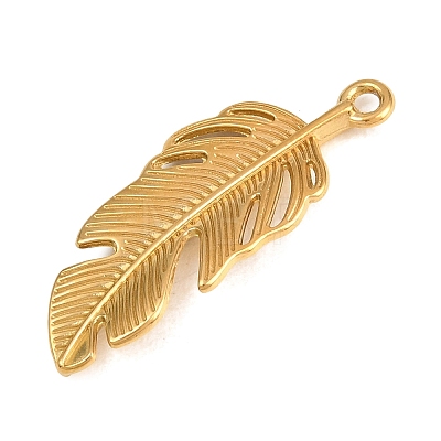 Hollow 304 Stainless Steel Pendants STAS-Z194-03G-02-1