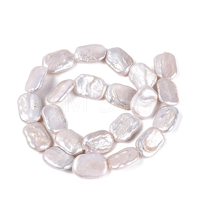 Natural Baroque Pearl Keshi Pearl Beads Strands PEAR-S020-D14-1