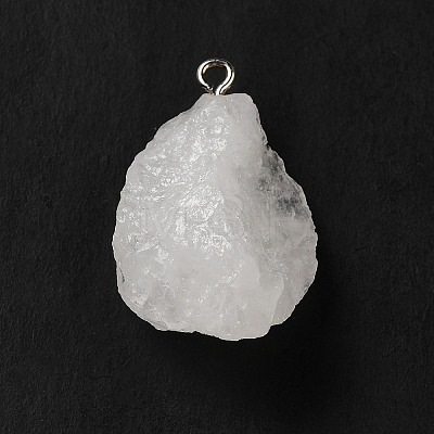 Raw Rough Natural Quartz Crystal Pendants G-A028-01H-1