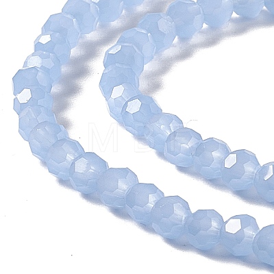 Faceted(32 Facets) Glass Beads Strands GLAA-E037-03B-04-1