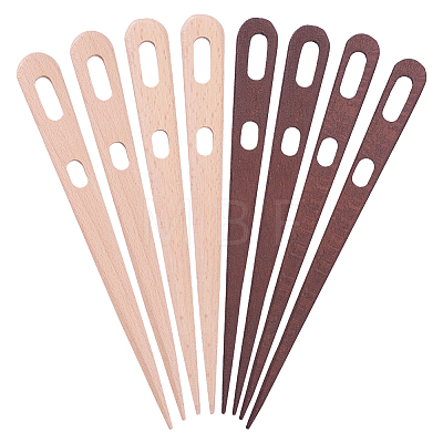 8Pcs Wood Nalbinding Binding Needle for Knitting Weaving TOOL-WR0001-15-1