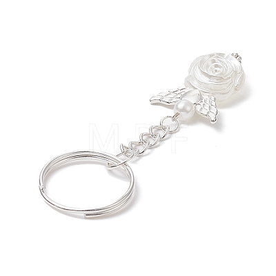 Angel ABS Plastic Imitation Pearl Pendant Keychains KEYC-JKC00476-1