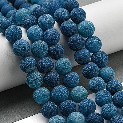 Natural Weathered Agate Beads Strands G-P538-A01-04-1