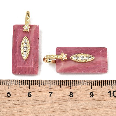 Natural Rhodonite Faceted Pendants GG-CBA4154-06G-06-1