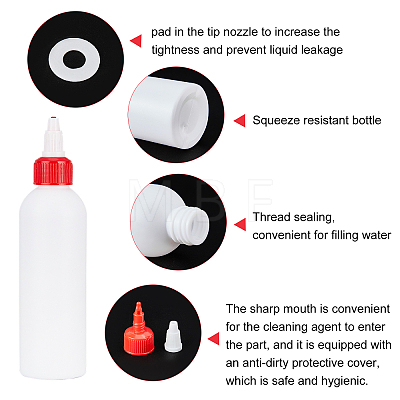 BENECREAT Plastic Squeeze Bottle KY-BC0001-09-1