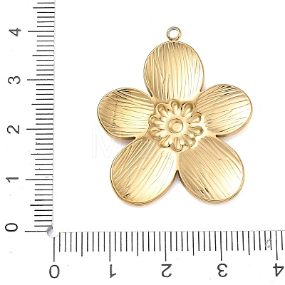 304 Stainless Steel Pendants STAS-F342-05B-G-1