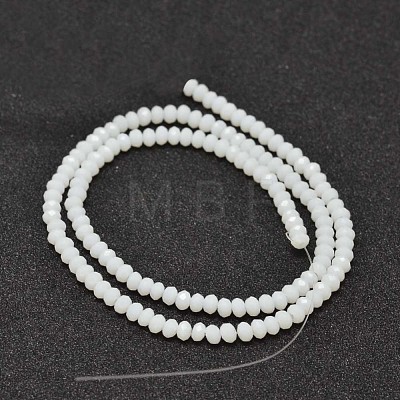 Faceted Rondelle Glass Beads Strands X-GLAA-I033-3mm-03-1