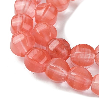 Cherry Quartz Glass Beads Strands G-H023-A10-01-1