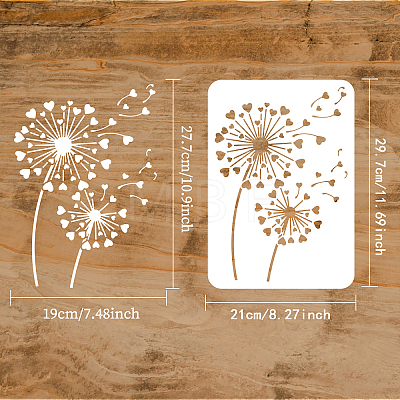 Plastic Drawing Painting Stencils Templates DIY-WH0396-411-1