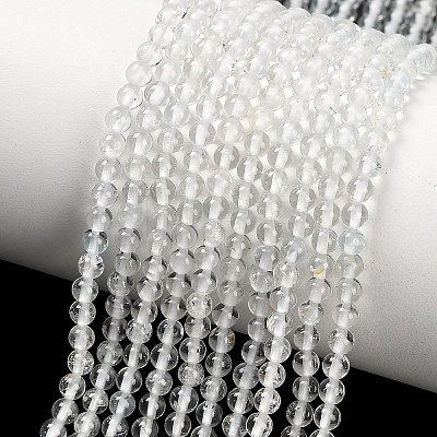 Natural White Topaz Beads Strands X-G-P627-3mm-02-1