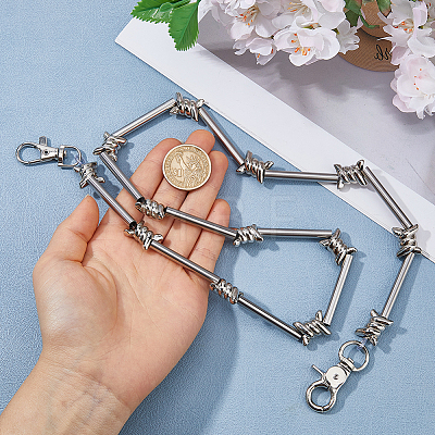 1Pc Rock Style Stainless Steel Barbed Wire Link Chains for Pants AJEW-HS0001-44-1