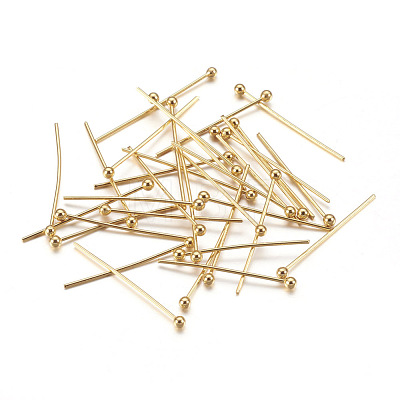 304 Stainless Steel Ball Head Pins X-STAS-P194-02G-1