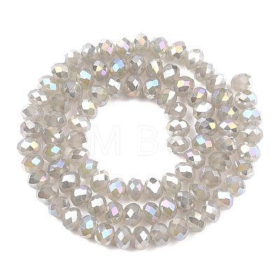 Electroplate Glass Beads Strands EGLA-A034-J4mm-B09-1