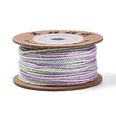 30M Segment Dyed Macrame Cotton Cord OCOR-T018-01Q-1