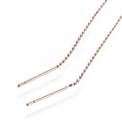 Brass Stud Earring Findings KK-I645-03RG-1