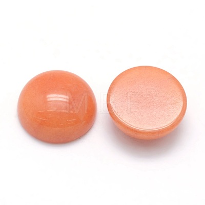 Natural Red Aventurine Cabochons G-P393-R48-4MM-1