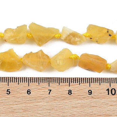 Raw Rough Natural Yellow Opal Beads Strands G-D101-A04-1