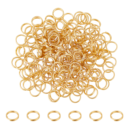 200Pcs Brass Split Rings FIND-UN0016-25B-1