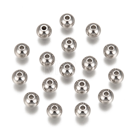 Tarnish Resistant 201 Stainless Steel Beads STAS-R033-6mm-1