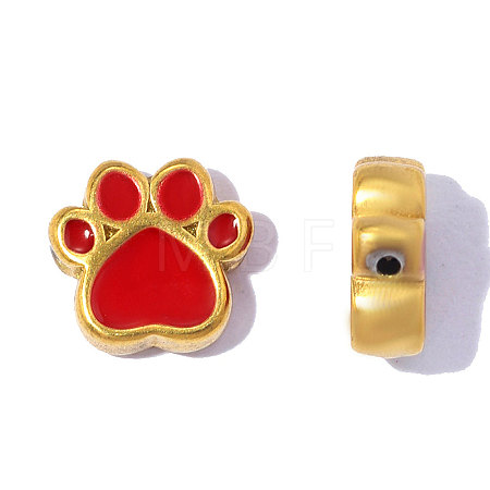 304 Stainless Steel with Enamel Beads SA-OY001-06G-01-1