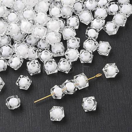 Transparent Acrylic Beads TACR-S112-8mm-01-1
