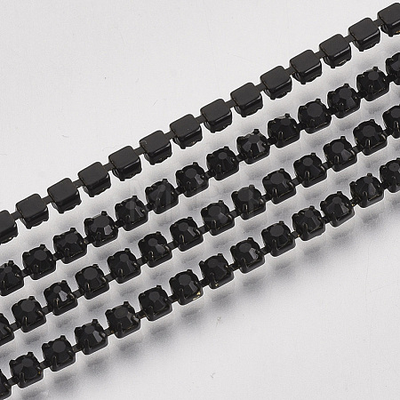 Electrophoresis Iron Rhinestone Strass Chains CHC-Q009-SS8.5-B01-1