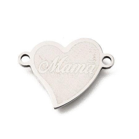 201 Stainless Steel Connector Charms STAS-B143-03F-P-1