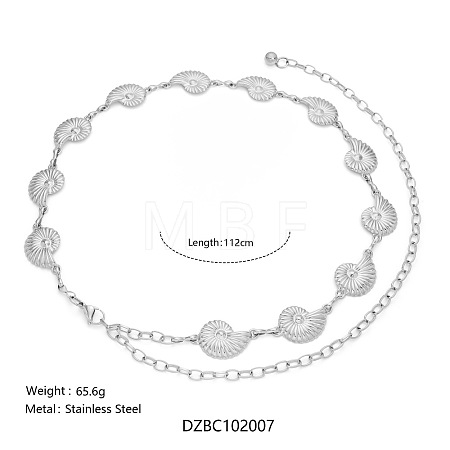 Summer Beach 304 Stainless Steel Link Chain Waist Belly Chains for Sexy Bikini FS-WGD8E2E-06-1