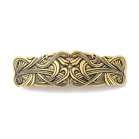 Vintage Viking Knot Alloy Hair Barrettes AJEW-K048-01AG-1