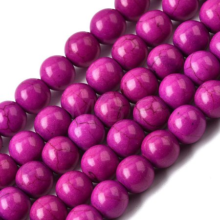 Synthetic Turquoise Beads Strands TURQ-G106-4mm-02O-1