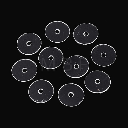 50Pcs Transparent PVC Insulating Gaskets PVC-T006-10mm-01-1
