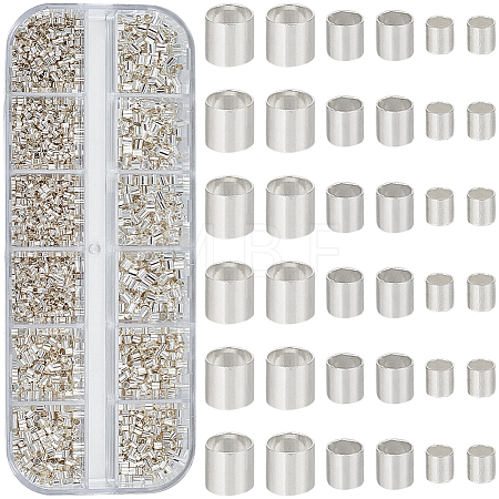 3500Pcs Brass Crimp Beads KK-PA0001-13S-1
