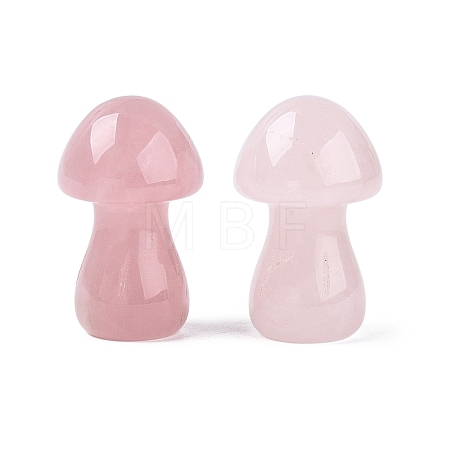 Natural Rose Quartz Mushroom Display Decorations G-Q602-03Q-1