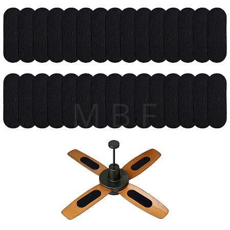 30Pcs Cotton Activated Carbon Air Filter Pad for Ceiling Fan AJEW-WA0004-18-1